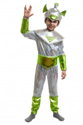 Серебристый костюм "Инопланетянин" детский
