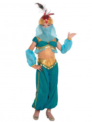 Карнавальный костюм "Шахерезада" (бирюза) для девочки