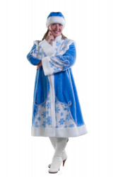 Новогодний костюм "Снегурочка" меховой
