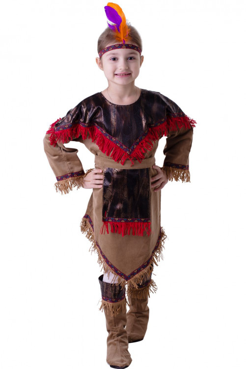 Детский костюм Индейца для девочек ВК-91105