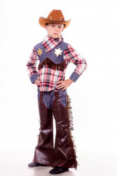 Карнавальный костюм "Ковбой" с рубашкой, детский