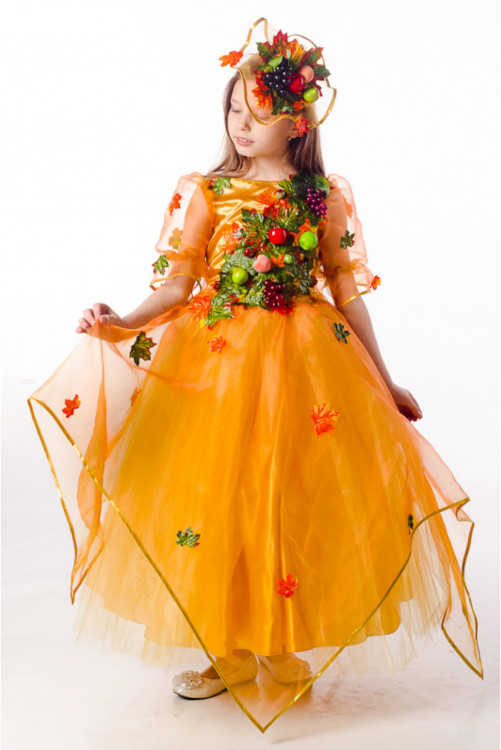 Карнавальный костюм Осени урожайной, для девочки