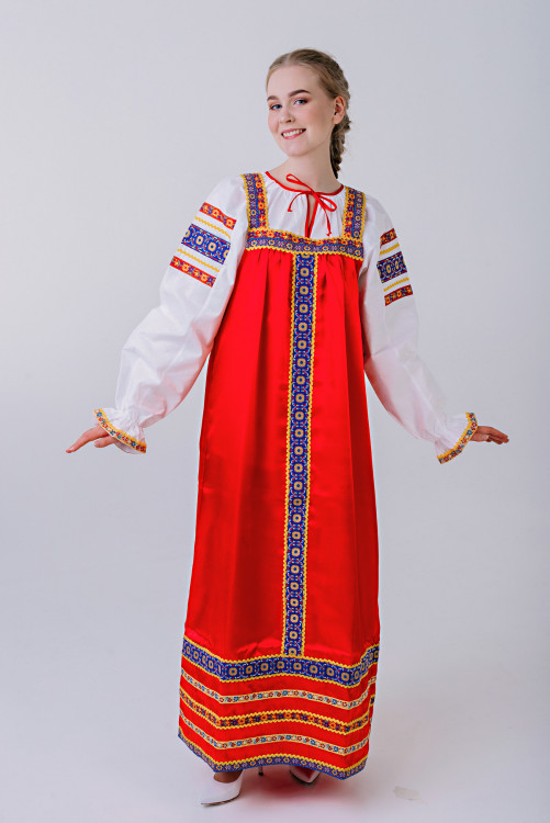 Русский народный сарафан "Дарья", для девушек и женщин