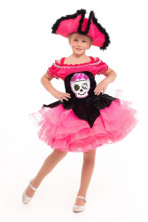 Карнавальный костюм "Пиратка в розовом" для девочки