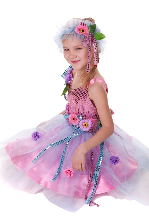 Карнавальный костюм "Фея цветов" для девочки