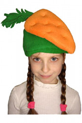 Карнавальная шапочка "Морковка"