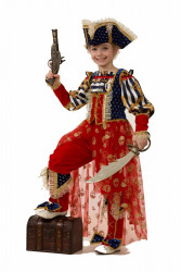 Карнавальный костюм "Пиратка моря" детский