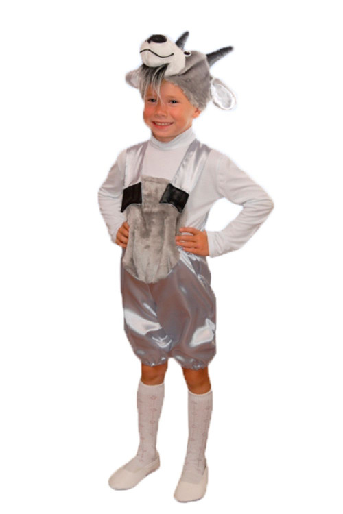Карнавальный костюм Козлик серый детский