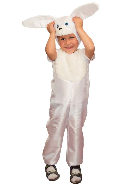 Карнавальный костюм Зайчик белый детский
