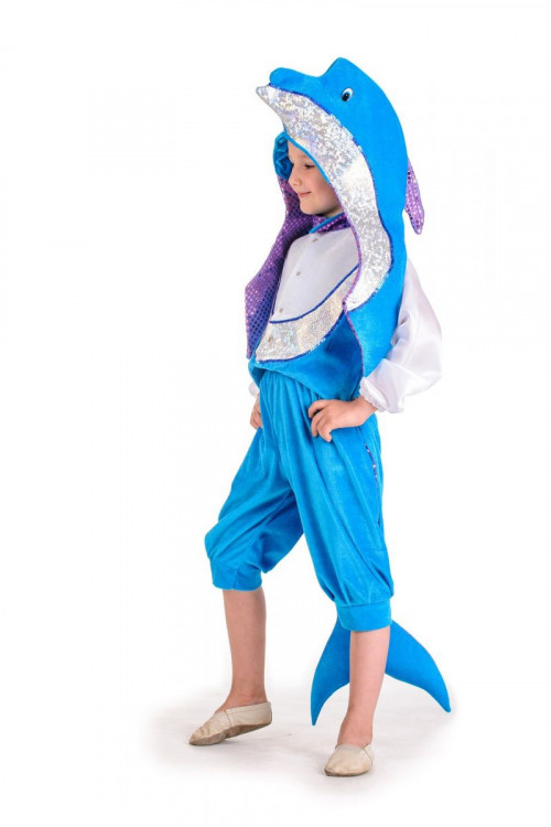 Карнавальный костюм "Дельфин" детский, для мальчика и девочки