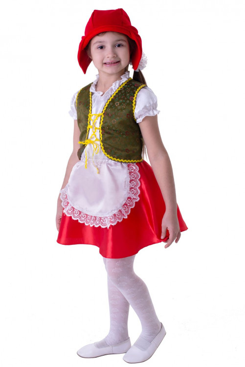 Карнавальный костюм Красная Шапочка для девочки