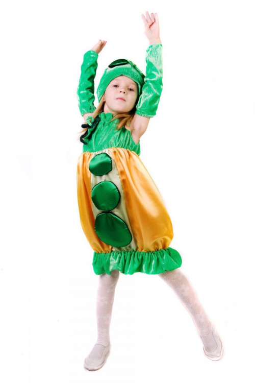 Карнавальный костюм "Фасолька" для девочки
