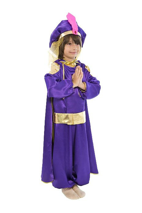 Карнавальный костюм "Восточный принц" сиреневый детский