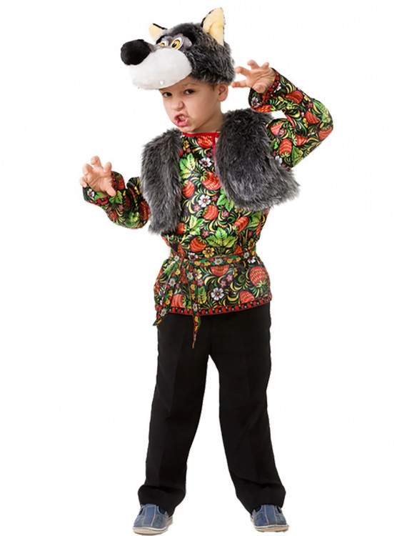 Карнавальный костюм "Волчонок Ерёмка" детский, для мальчика