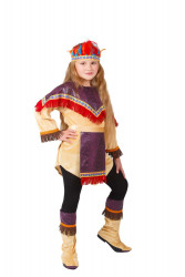 Карнавальный костюм "Индеец-девочка"