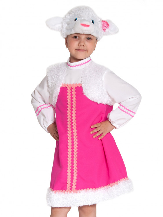 Карнавальный костюм Овечка-кудряшка детский