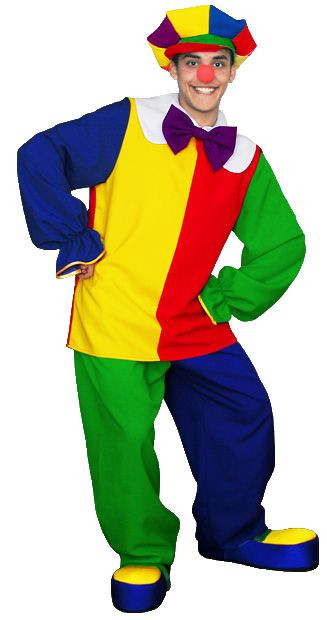 Карнавальный костюм Клоун с беретом взрослый 