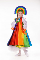 Карнавальный костюм "Радуга" детский, для девочки