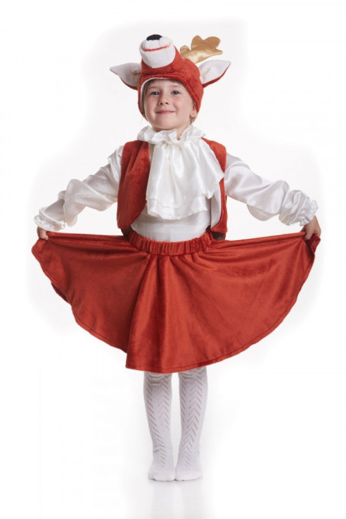 Карнавальный костюм Олененок с юбкой детский