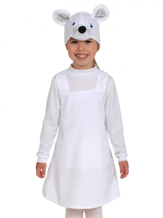 Карнавальный костюм Мышка белая