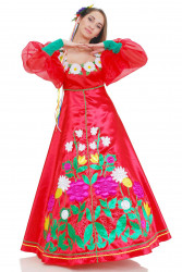 Карнавальный костюм Лето с цветами взрослый