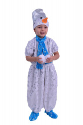 Карнавальный костюм Снеговик детский, для мальчика и девочки