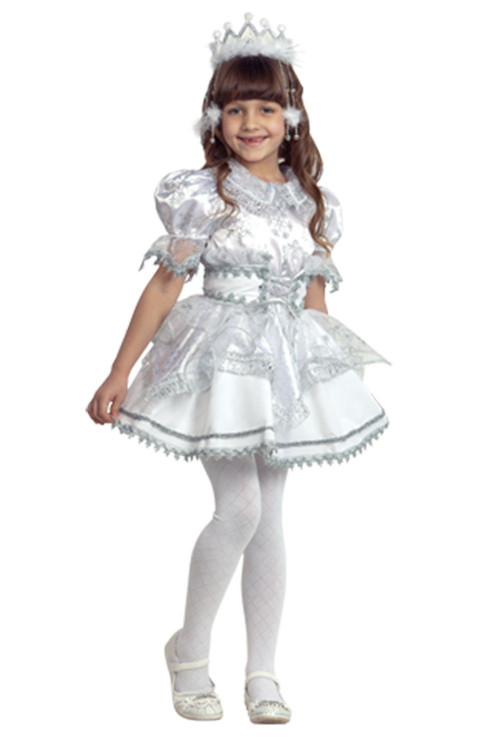 Маскарадный костюм "Снежинка" для девочки