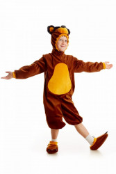 Карнавальный костюм "Медведь" из велюра детский