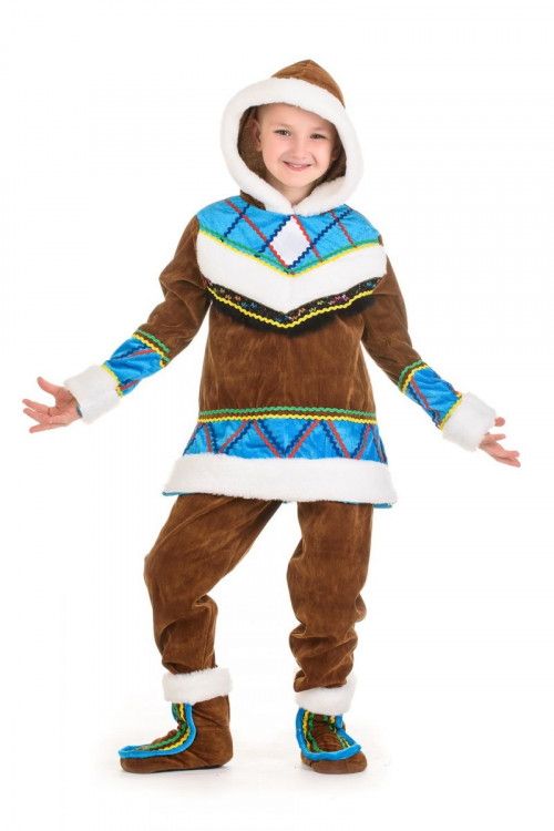 Карнавальный костюм "Эскимос" детский, для мальчика