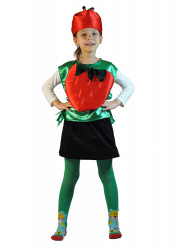 Карнавальный детский костюм "Клубника" (жилет)