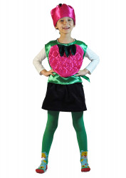 Карнавальный детский костюм "Малина" (жилет)