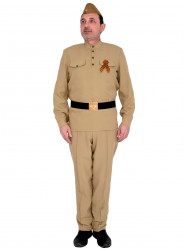 Военный костюм Солдат в брюках (без сапог) взрослый