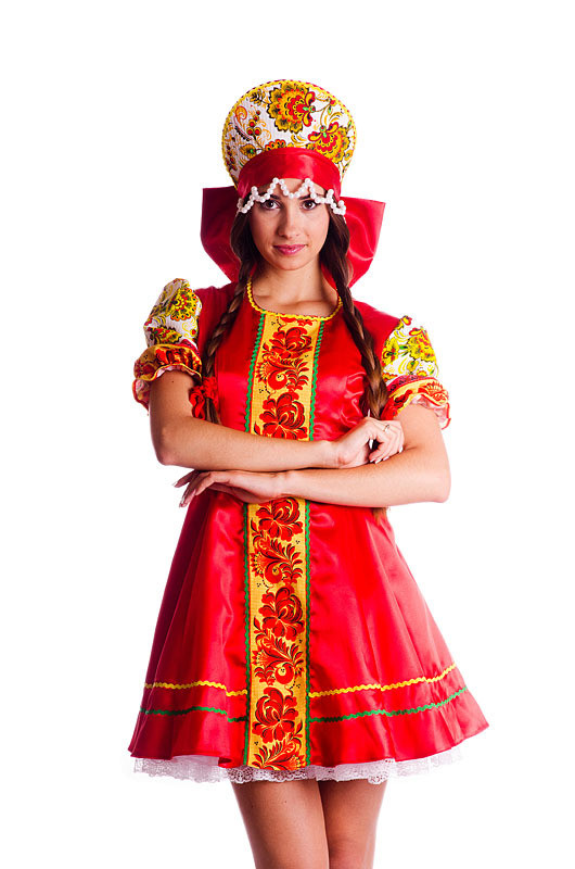 Русский народный костюм Хохлома