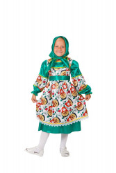 Карнавальный костюм "Матрешка Марина" детский, для девочки