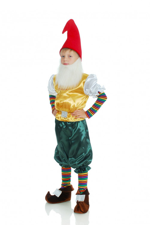 Карнавальный костюм "Гном в красном колпаке" детский