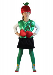 Карнавальный детский костюм "Вишня" (жилет)