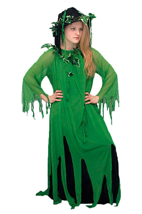 Карнавальный костюм зеленый Кикимора болотная