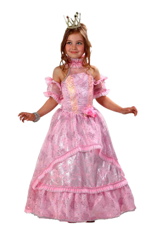 Карнавальный костюм детский «Золушка-Принцесса» розовая