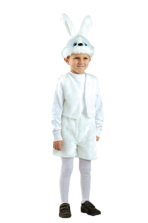 Карнавальный костюм Заяц белый детский