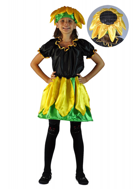 Карнавальный костюм "Подсолнух" для девочки