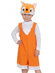 Маскарадный костюм "Лисенок" детский, для мальчика и девочки