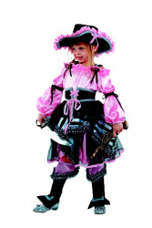 Карнавальный костюм детский "Пиратка" розовый