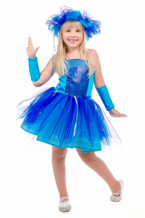 Карнавальный костюм "Тучка синяя" для девочки
