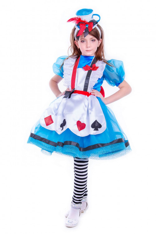 Карнавальный костюм "Алиса в стране чудес" для девочки