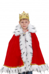 Корона и мантия для короля к детскому карнавальному костюму