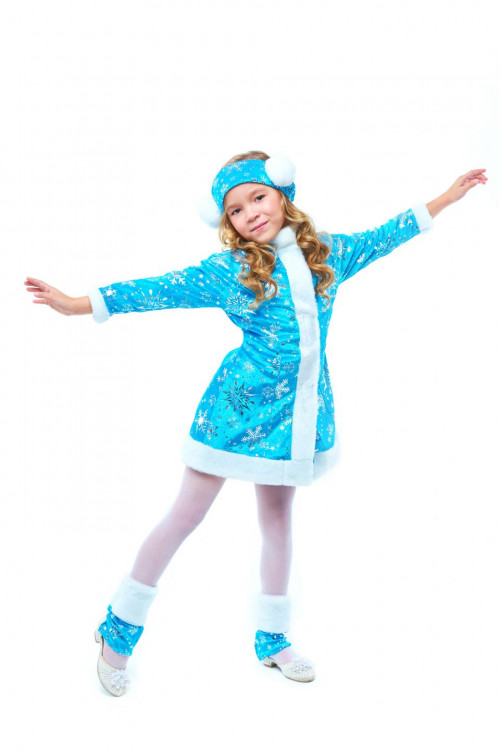 Карнавальный костюм "Снегурочка" для девочки