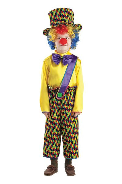 Карнавальный костюм "Клоун Петя" детский, для мальчика