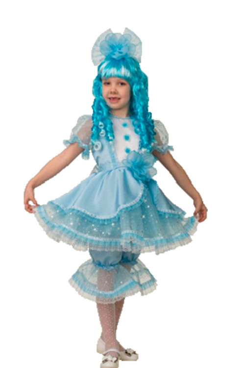 Детский голубой костюм Мальвина для девочки в интернет магазине