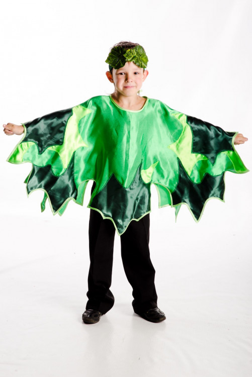 Карнавальный костюм "Зелёный листик" детский
