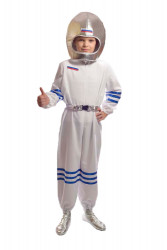 Карнавальный костюм "Космонавт" белый детский, для мальчика и девочки